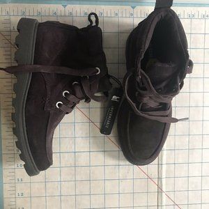 Sorel Harlow Lace Up Bootie Women Size 3 Burgundy